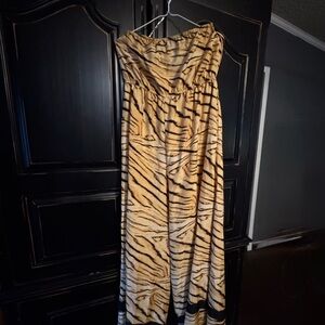 Truth Tan and Black Animal Print Dress